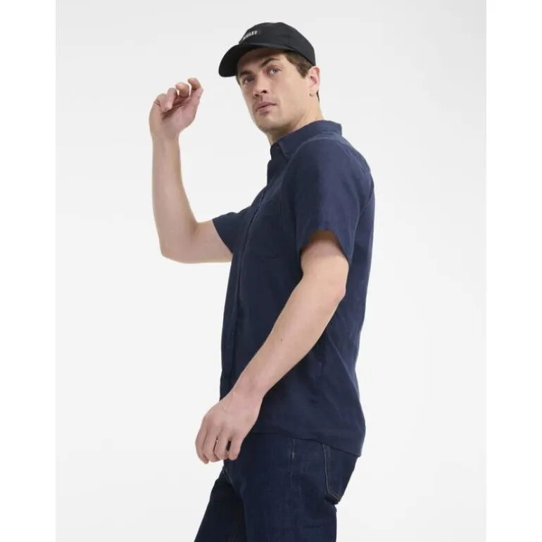 Aigle Chemise Lin Manches Courtes - Chemise homme