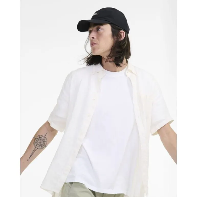 Aigle Chemise Lin Manches Courtes - Chemise homme