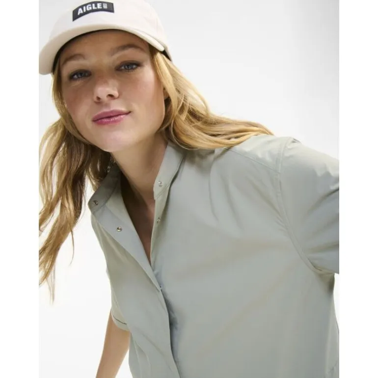 Aigle Chemise Manches Courtes Techniue DFT UV-C - Chemise femme