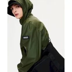 Aigle Parka longue matière waterproof à capuche - Parka homme