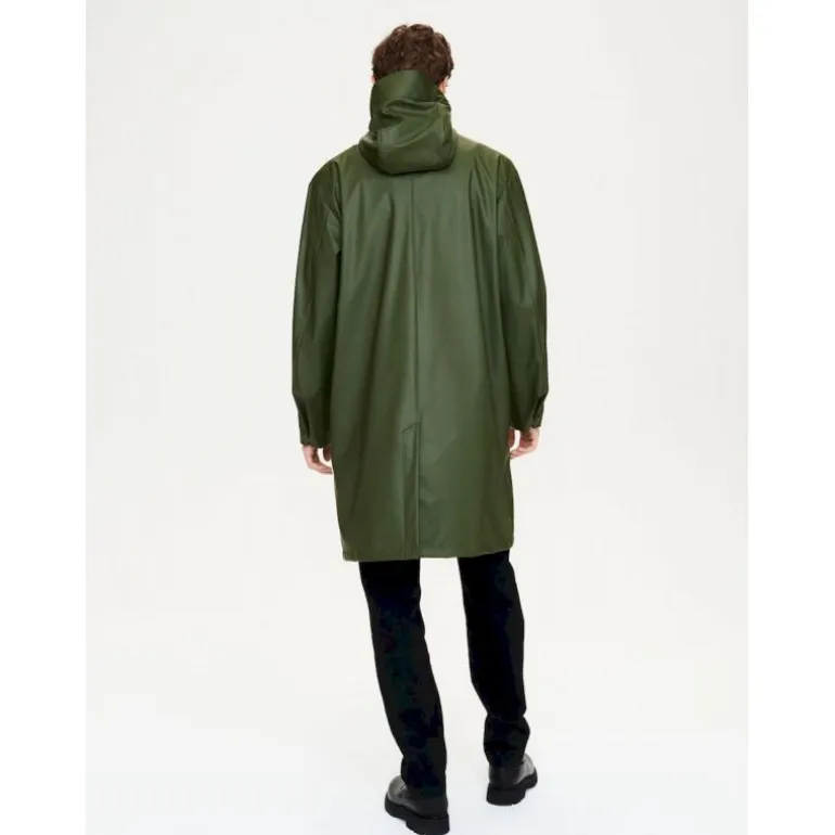 Aigle Parka longue matière waterproof à capuche - Parka homme