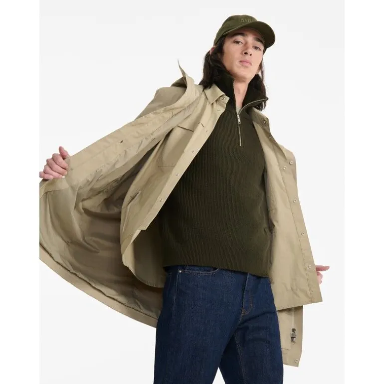 Aigle Parka Longue MTD 2 Couches Capuche - Parka homme