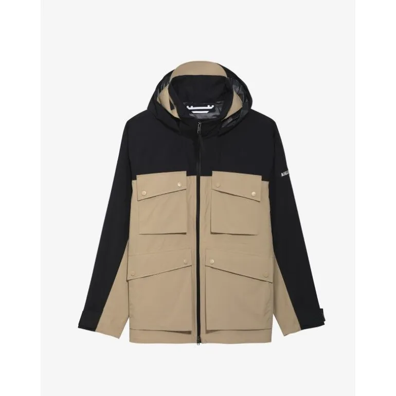 Aigle Parka Mi-Longue MTD Capuche - Veste imperméable homme