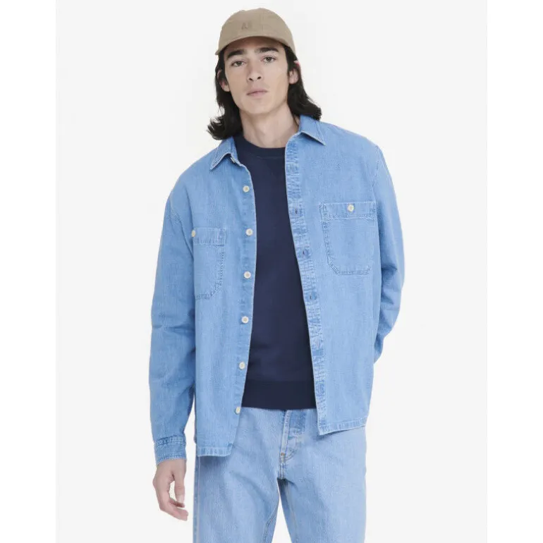 Aigle Surchemise denim avec manches longues - Chemise homme