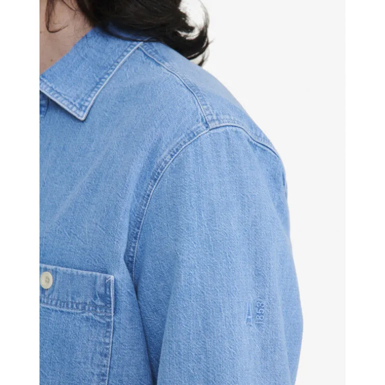 Aigle Surchemise denim avec manches longues - Chemise homme