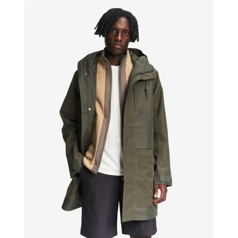 Aigle T-Kit Long Fishtail Cotton Parka - Parka homme