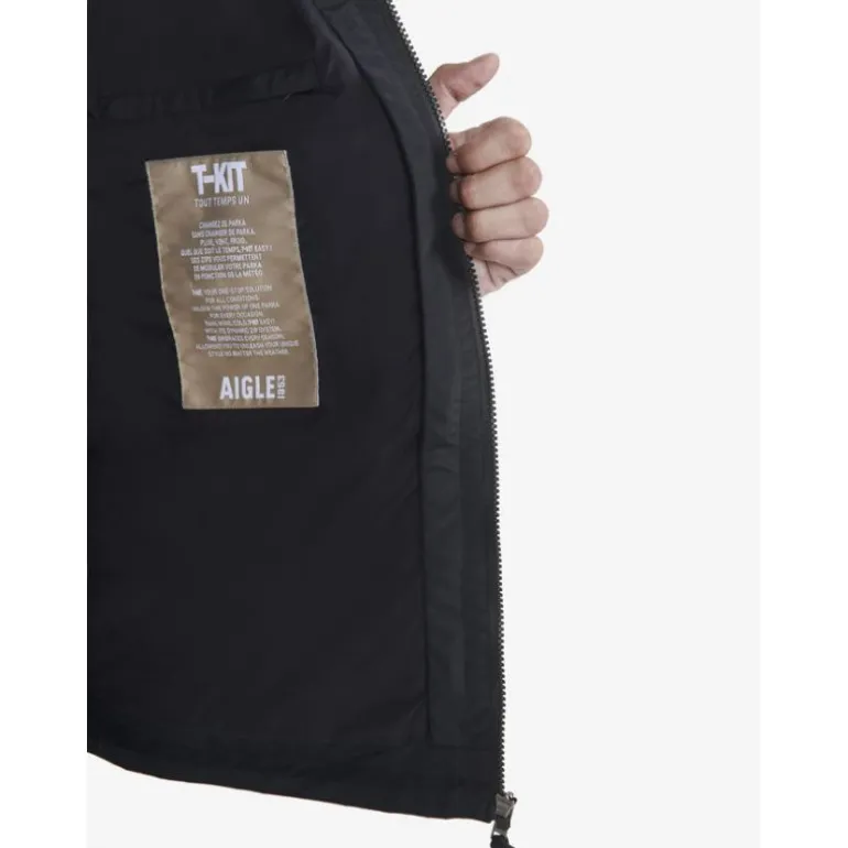 Aigle Veste Courte MTD 2 Couches Capuche - Veste imperméable homme