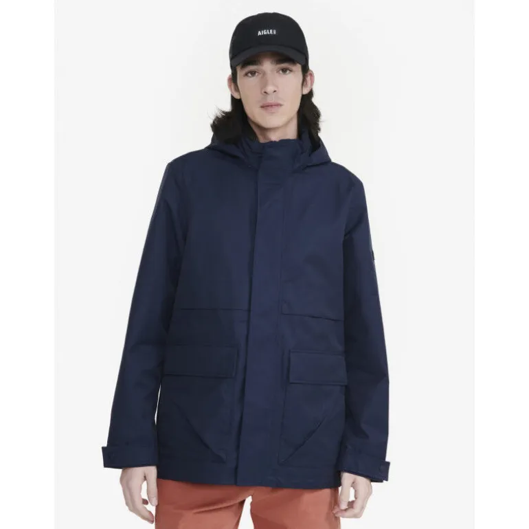 Aigle Veste Mi-Longue MTD 2 Couches Capuche - Parka homme