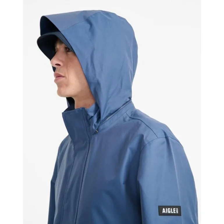 Aigle Veste Mi-Longue MTD 2 Couches Capuche - Parka homme