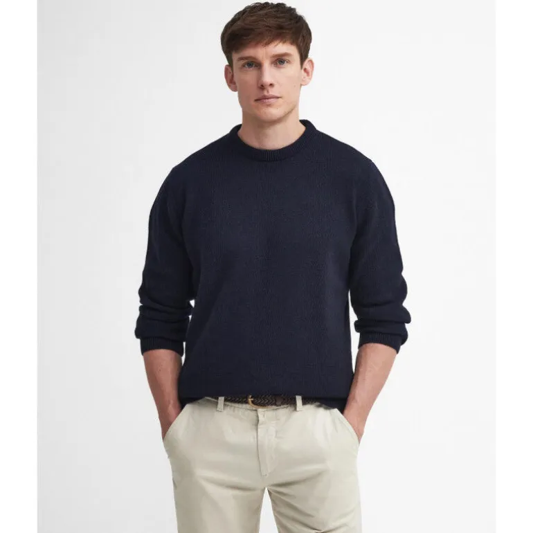 Barbour Holden Crew Neck Sweater - Pull en laine mérinos homme