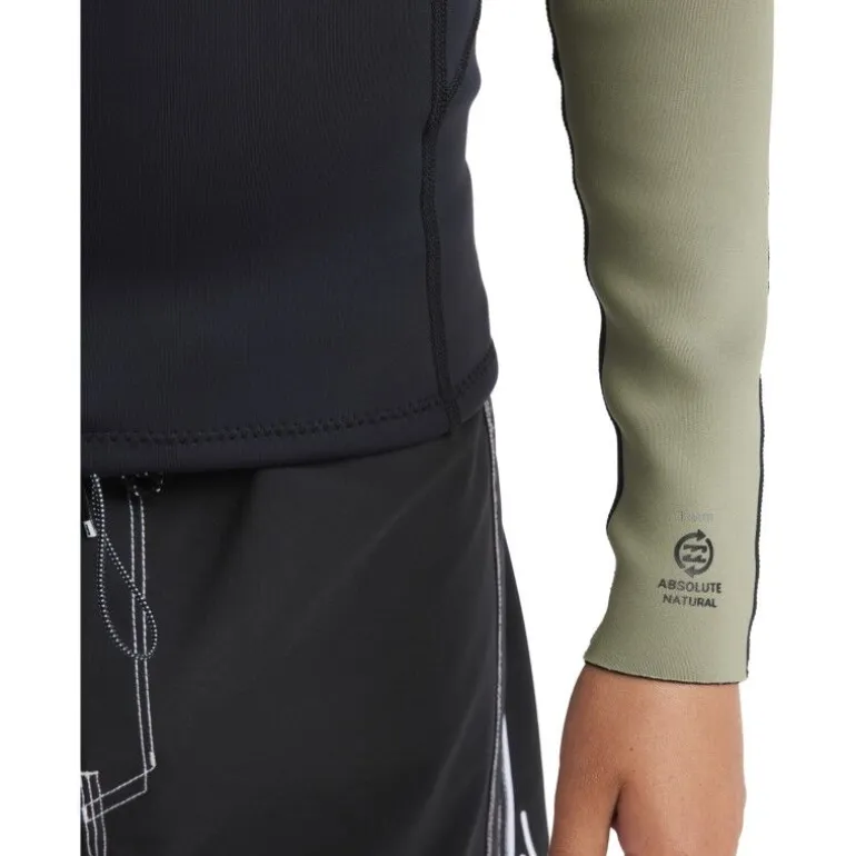 Billabong 1/1mm Absolute Natural Wetsuit Jacket - Top néoprène enfant