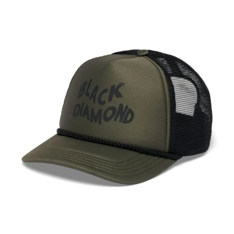 Black Diamond Flat Bill Trucker Hat - Casquette