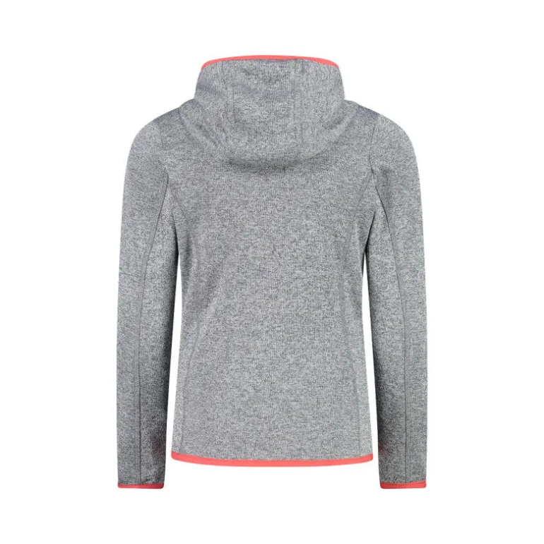 CMP Girl's hooded sweatshirt in Knit-Tech fleece - Polaire enfant