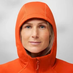 Fjällräven Abisko Grid Fleece Hoodie - Polaire femme
