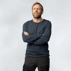 Fjällräven Abisko Wool LS - T-shirt en laine mérinos homme