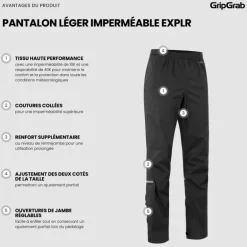 GripGrab EXPLR Waterproof Lightweight Pants - Pantalon pluie vélo homme