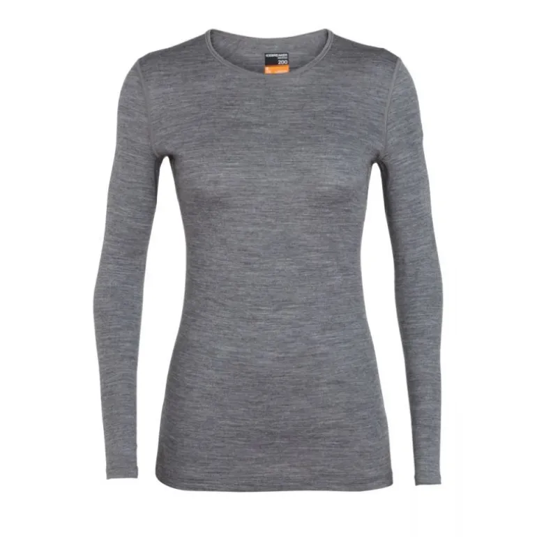 Icebreaker 200 Oasis Long Sleeve Crewe - Sous-vêtement mérinos femme I Hardloop