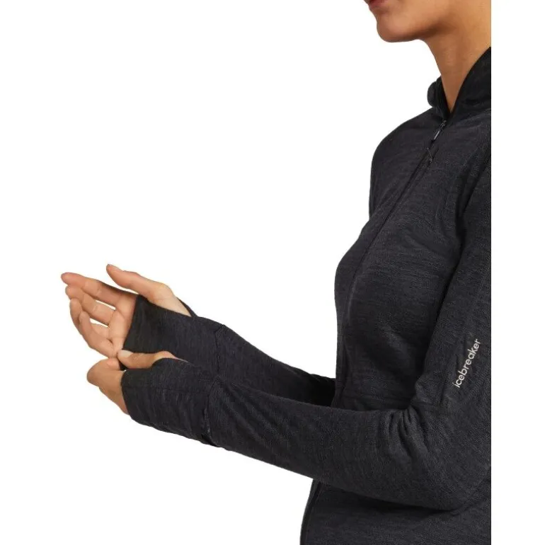 icebreaker 200 RealFleece Descender LS Zip Hoodie - Polaire en laine mérinos femme