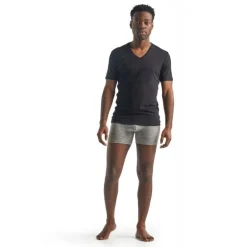 Icebreaker Anatomica Short Sleeve col V en Mérinos - T-shirt en laine mérinos homme I Hardloop