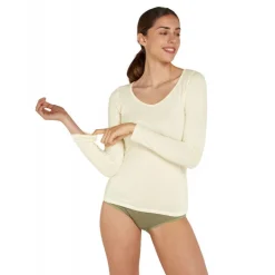 Icebreaker Siren Long Sleeve Sweetheart - T-shirt en laine mérinos femme I Hardloop