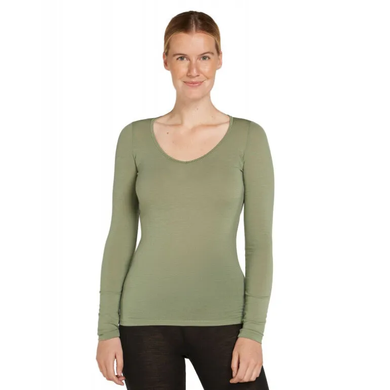 Icebreaker Siren Long Sleeve Sweetheart - T-shirt en laine mérinos femme I Hardloop