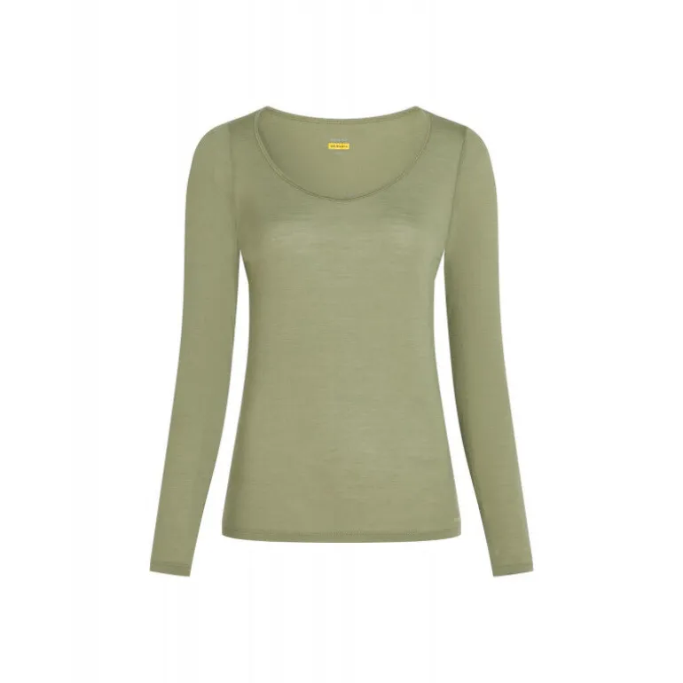 Icebreaker Siren Long Sleeve Sweetheart - T-shirt en laine mérinos femme I Hardloop