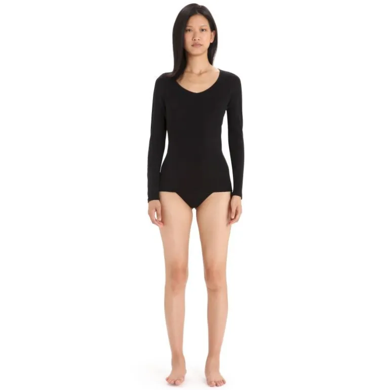Icebreaker Siren Long Sleeve Sweetheart - T-shirt en laine mérinos femme I Hardloop