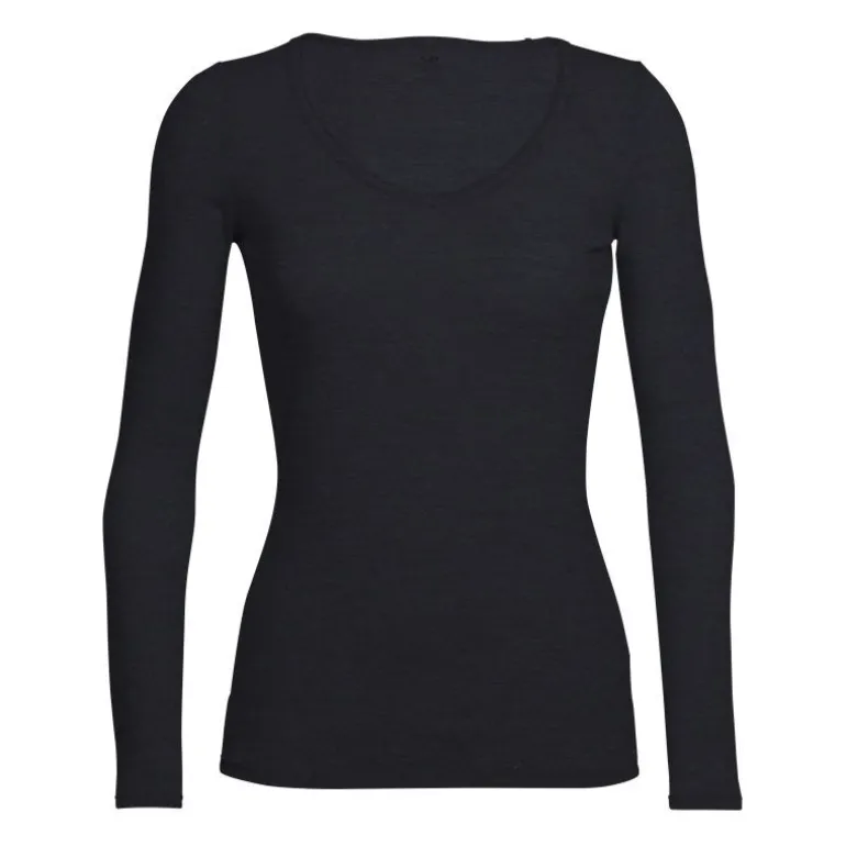 Icebreaker Siren Long Sleeve Sweetheart - T-shirt en laine mérinos femme I Hardloop