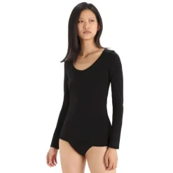 Icebreaker Siren Long Sleeve Sweetheart - T-shirt en laine mérinos femme I Hardloop