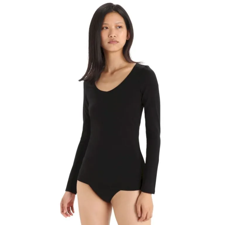 Icebreaker Siren Long Sleeve Sweetheart - T-shirt en laine mérinos femme I Hardloop