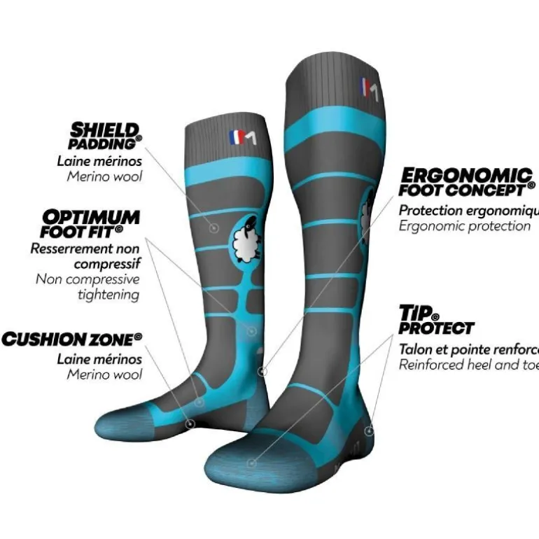Monnet Wooly Kids - Chaussettes ski enfant