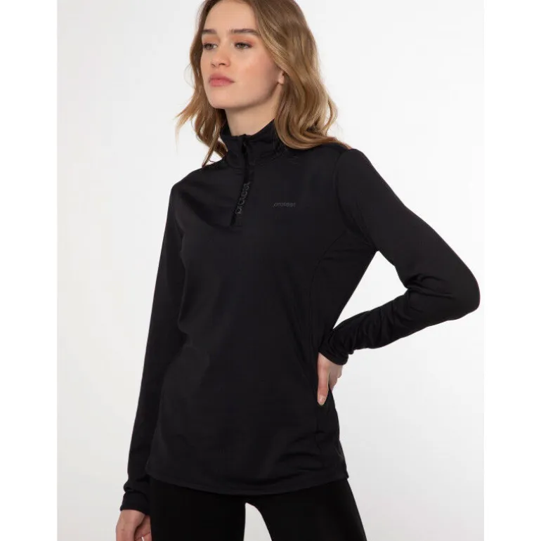 Protest Refabriz 1/4 Zip Top - Maillot thermique femme