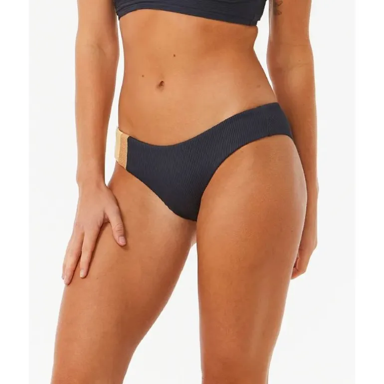 Rip Curl Block Party Spliced Cheeky Hip - Bas de bikini femme