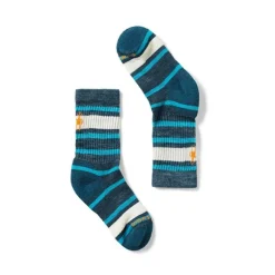 Smartwool Kids' Hike Light Cushion Striped Crew - Chaussettes en laine mérinos enfant