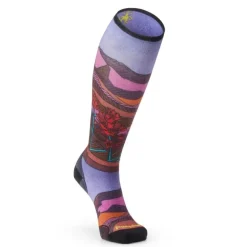 Smartwool Ski Zero Cushion Floral Field Print OTC Socks - Chaussettes ski femme
