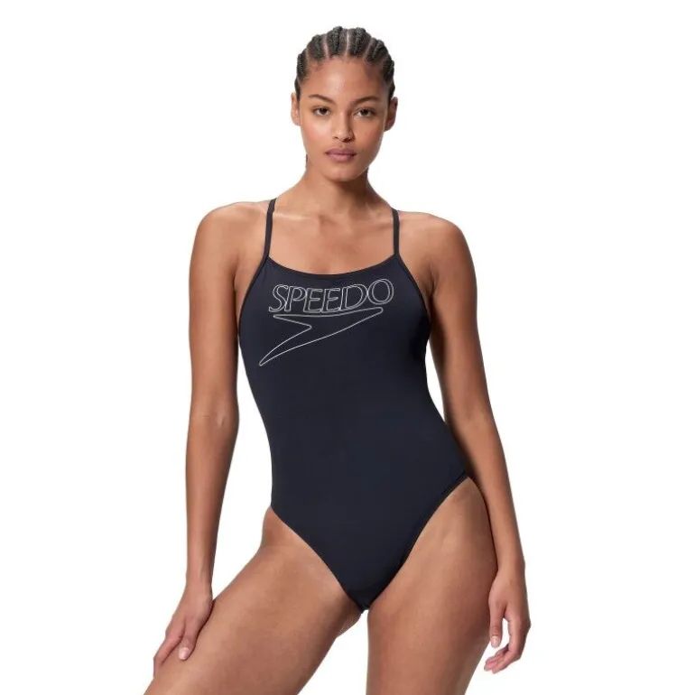 Speedo End+ Logo Thin Strap 1P - Maillot de bain natation femme