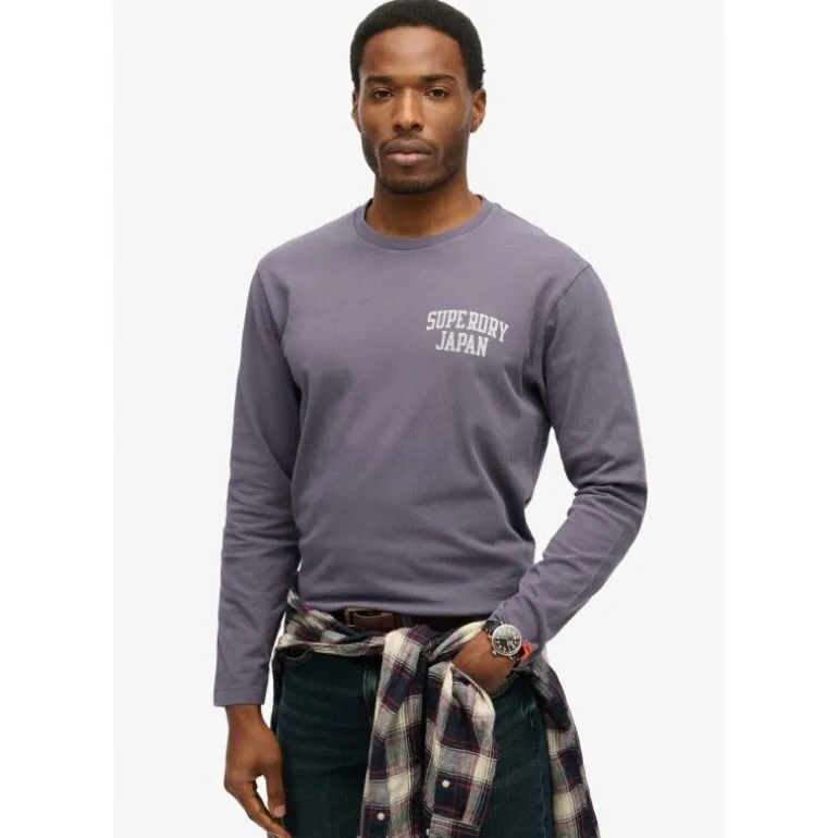 Superdry Athletic Ess Ls Tee - T-shirt homme