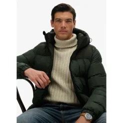 Superdry Colourblock Hooded Puffer Jkt - Doudoune homme