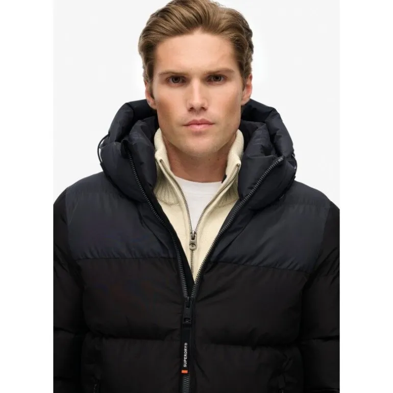 Superdry Colourblock Hooded Puffer Jkt - Doudoune homme