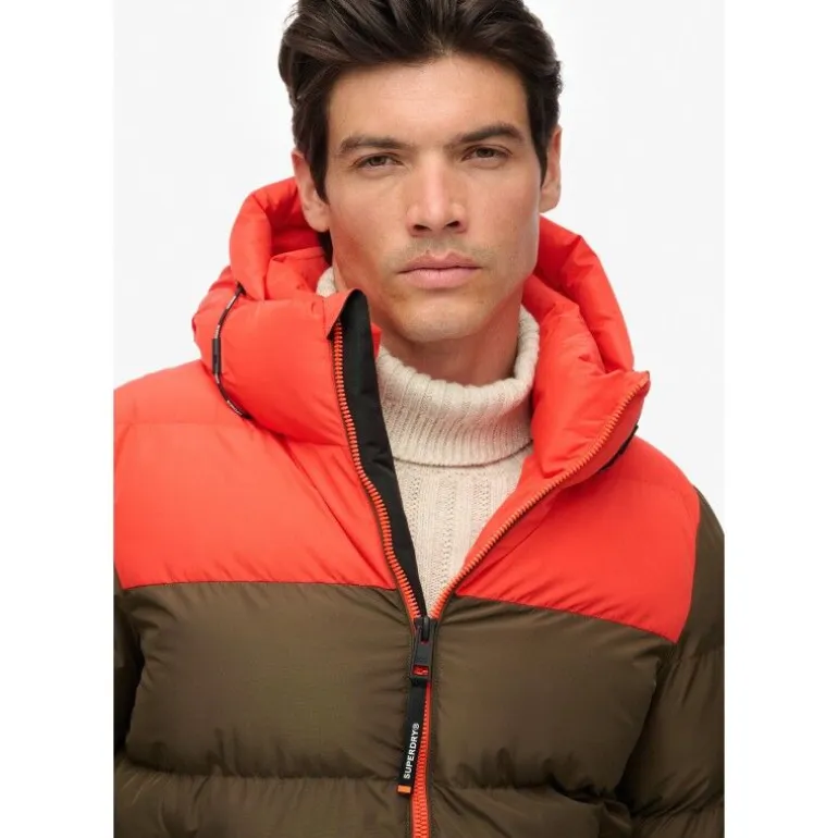 Superdry Colourblock Hooded Puffer Jkt - Doudoune homme