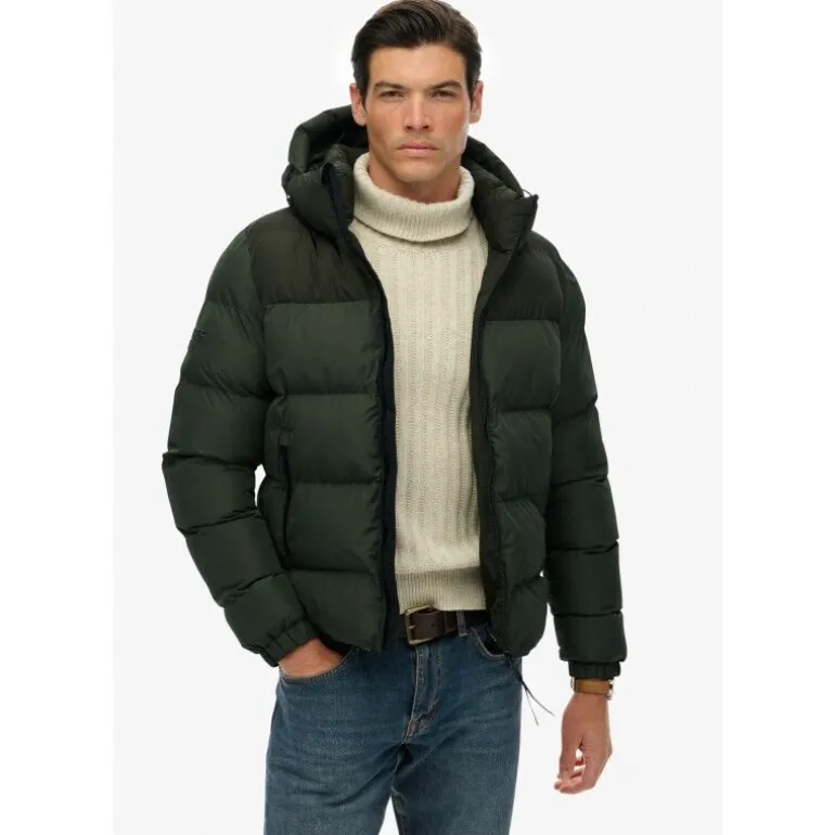 Superdry Colourblock Hooded Puffer Jkt - Doudoune homme