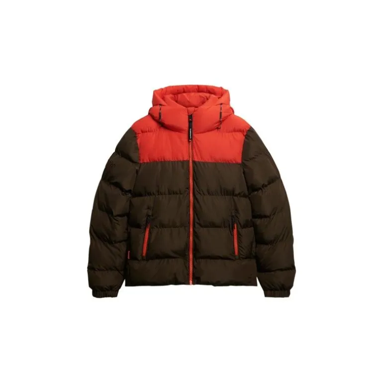 Superdry Colourblock Hooded Puffer Jkt - Doudoune homme