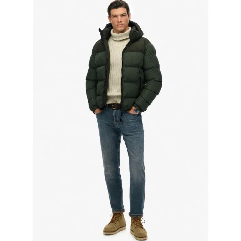 Superdry Colourblock Hooded Puffer Jkt - Doudoune homme