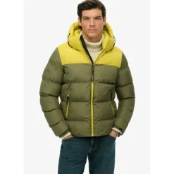 Superdry Colourblock Hooded Puffer Jkt - Doudoune homme