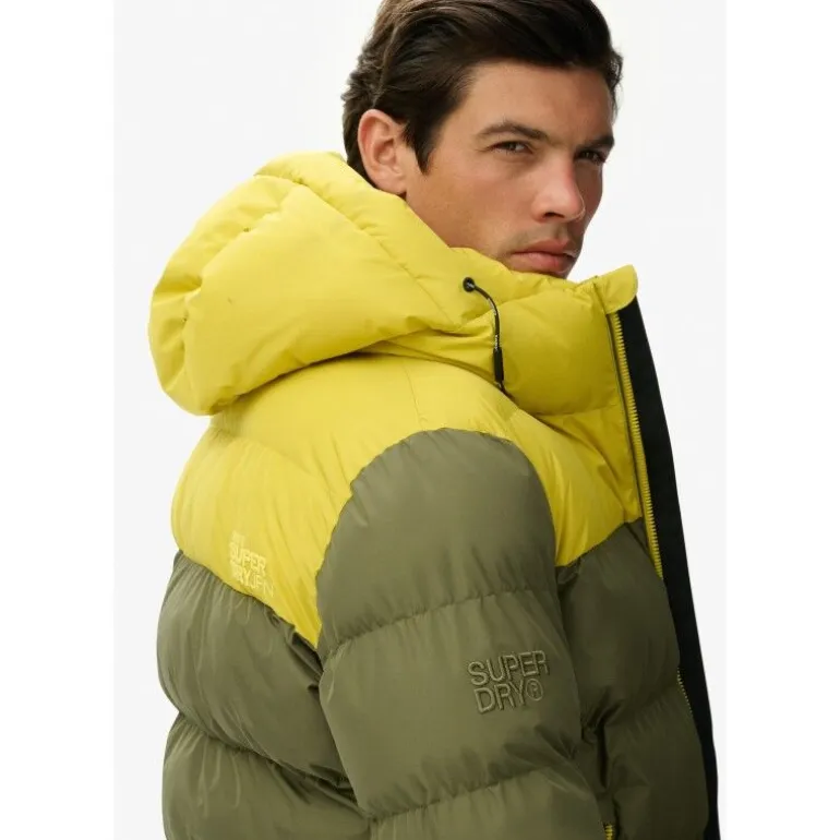 Superdry Colourblock Hooded Puffer Jkt - Doudoune homme