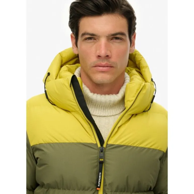 Superdry Colourblock Hooded Puffer Jkt - Doudoune homme