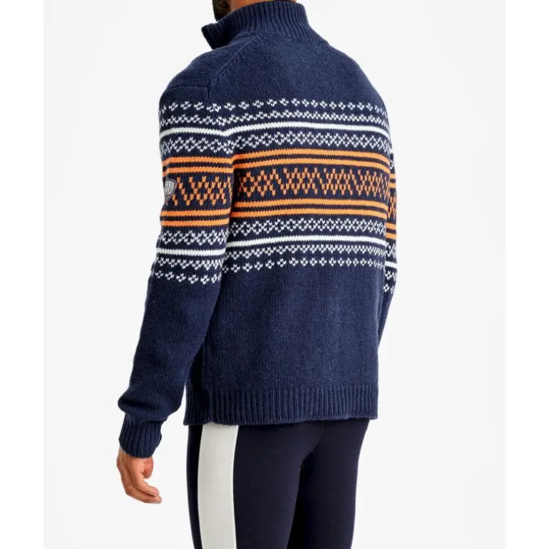 We Norwegians Setesdal Zip Up Pullover - Pull en laine mérinos homme